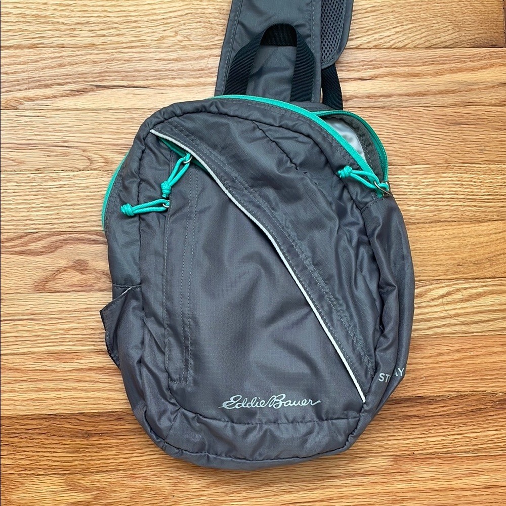 Eddie Bauer Gray Sling Bag